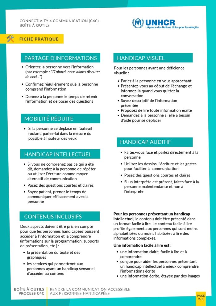 Rendre la communication accessible aux personnes handicapées ...